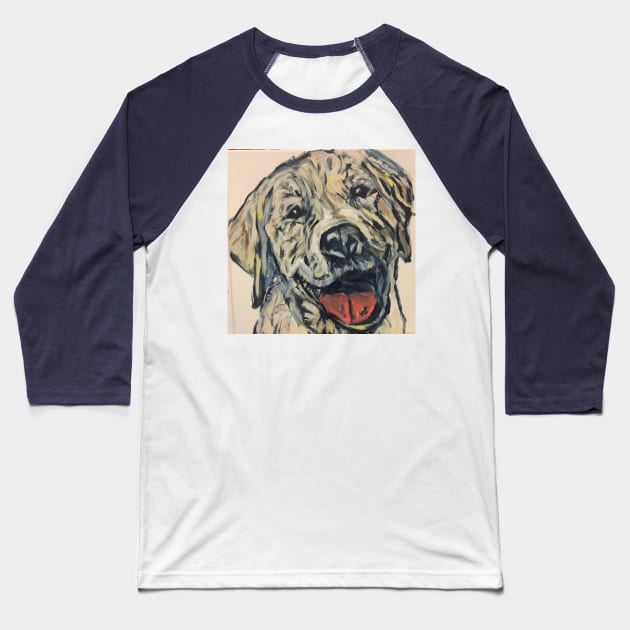 Another Happy Lab Baseball T-Shirt by Jeneralarts